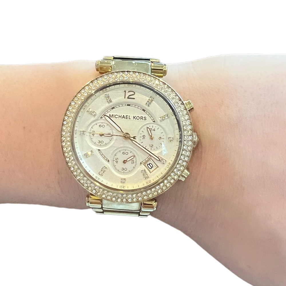 Michael Kors Gold Pave Watch